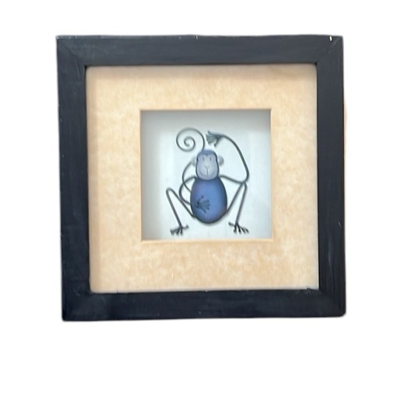 Framed monkey print. - Picture 4 of 7